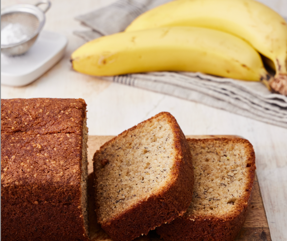 Banana Bread Queque De Platano Vegano Plátano Maduro Queque